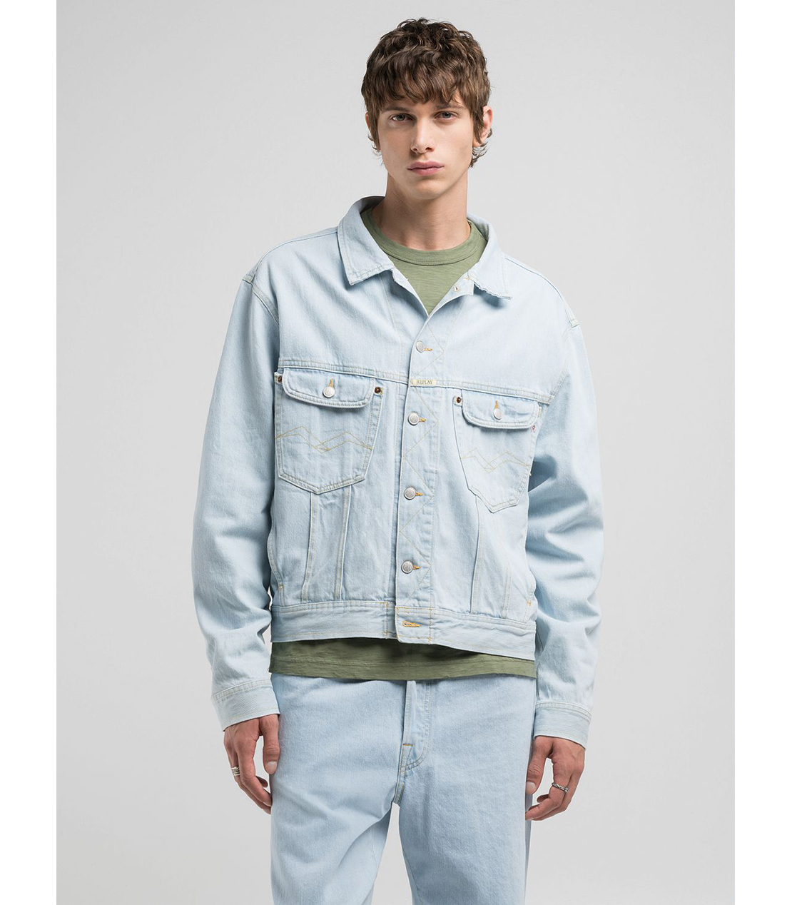 9Z1 ECO PLUS ライトデニムジャケット（セットアップモデル） 詳細画像 スーパーライトブルー 7